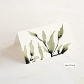 "Rural Romance" - Place Cards in Leaf by Chris Griffith - Folded Back of Card