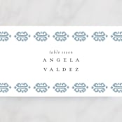 "Painted Ikat" - Place Cards in Frost by Liz Conley - Detail