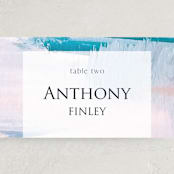 "Sand & Sun" - Place Cards in Ocean by Nicole Walsh - Detail