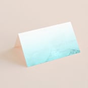 "New Wave" - Place Cards in Marine by Kaydi Bishop - Blank front
