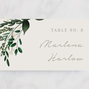 "Watermark" - Place Cards in Cypress by Kaydi Bishop - Detail