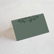 "Falling Branch" - Place Cards in Eucalyptus by Amy Kross - Blank front