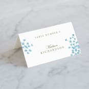 "Peony Gardens" - Place Cards in Peony by Inna Moreva - Folded with Free Guest Printing