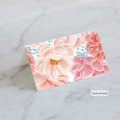 "Peony Gardens" - Place Cards in Peony by Inna Moreva - Folded Back of Card