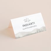 "muted mountains" - Place Cards in Splendid Day by Deborah Chou - Folded with Free Guest Printing
