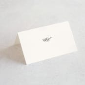"Modern Bliss" - Place Cards in Cream by Elly - Blank front