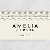 "mudcloth wedding" - Place Cards in Cream by Erin Deegan - Detail