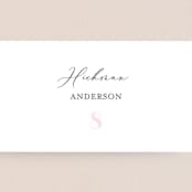 "Lettera" - Place Cards in Blush by Lauren Chism - Detail