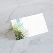 "Summer Palm" - Place Cards in Leaf by Baumbirdy - Blank front