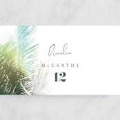 "Summer Palm" - Place Cards in Leaf by Baumbirdy - Detail