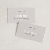 "Styled" - Place Cards in Fog by Pixel and Hank - Front with Free Guest Printing