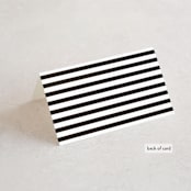"Styled" - Place Cards in Fog by Pixel and Hank - Folded Back of Card
