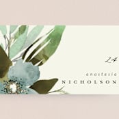 "Gardens Edge" - Place Cards in Garden by Grace Kreinbrink - Detail