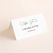 "first dance" - Place Cards in Champagne by Kasia Labocki - Folded with Free Guest Printing