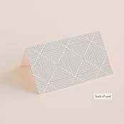 "Cummings" - Place Cards in Cotton by Amy Kross - Folded Back of Card