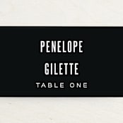 "offset" - Place Cards in Ebony by Up Up Creative - Detail