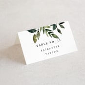 "Clearing" - Place Cards in Leaf by Alethea and Ruth - Folded with Free Guest Printing