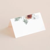 "rose drop" - Place Cards in Rose by Cass Imagines - Blank front