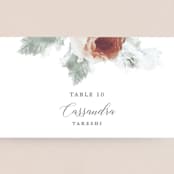 "rose drop" - Place Cards in Rose by Cass Imagines - Detail