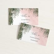 "veil sweet" - Place Cards in Blush by Cass Imagines - Front with Free Guest Printing