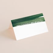"Evergreens Watercolor" - Place Cards in Forest by Yao Cheng Design - Blank front