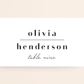 "type" - Place Cards in Onyx by Lauren Chism - Detail
