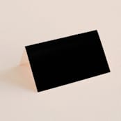 "Enamored" - Place Cards in Obsidian by Kimberly FitzSimons - Blank front