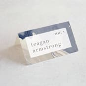 "marble majesty" - Place Cards in Mountain Range by Hooray Creative - Folded with Free Guest Printing