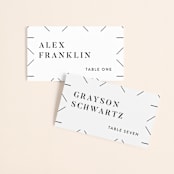 "Harmonie" - Place Cards in Cloud by Carly Reed Walker - Front with Free Guest Printing