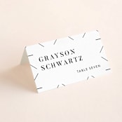 "Harmonie" - Place Cards in Cloud by Carly Reed Walker - Folded with Free Guest Printing