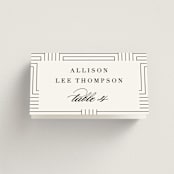 "Charming" - Place Cards in Pearl by AK Graphics - Folded with Free Guest Printing