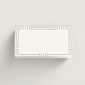"Charming" - Place Cards in Pearl by AK Graphics - Blank front