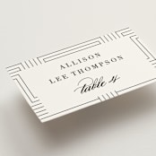 "Charming" - Place Cards in Pearl by AK Graphics - Detail