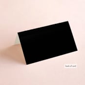"Forest Crest" - Place Cards in Obsidian by Alethea and Ruth - Folded Back of Card