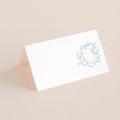 "Love Beyond Measure" - Place Cards in Mineral by Oscar and Emma - Karly Depew - Blank front