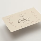 "The Swan" - Place Cards in Buttercream by Helena Vitto - Detail