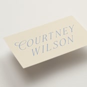 "Luxe" - Place Cards in Ocean by Baumbirdy - Detail