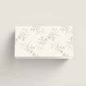 "Modern Romance" - Place Cards in Obsidian by Jennifer Postorino - Folded Back of Card