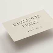 "monogram edit" - Place Cards in Sandstone by Sara Hicks Malone - Detail
