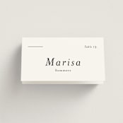 "Tuscany" - Place Cards in Ink by Blustery August - Folded with Free Guest Printing