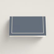 "Ritzy" - Place Cards in French Blue by Nicoletta Savod - Folded Back of Card