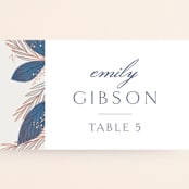 "Bouquet" - Place Cards in Cobalt by Jen Owens - Detail
