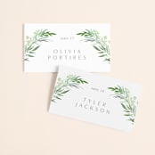 "I do" - Place Cards in Fern by Creo Study - Front with Free Guest Printing