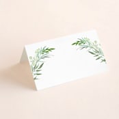 "I do" - Place Cards in Fern by Creo Study - Blank front