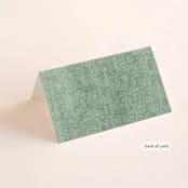 "I do" - Place Cards in Fern by Creo Study - Folded Back of Card