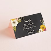 "Plentiful Blossoms" - Place Cards in Soft Peach by Faith Harlow - Folded with Free Guest Printing