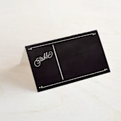 "Slated Forever" - Place Cards in Chalkboard by GeekInk Design - Blank front
