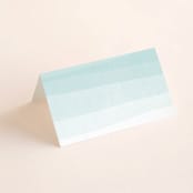 "Old Post Road" - Place Cards in Sea Salt by Jennifer Wick - Blank front