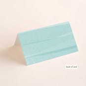 "Old Post Road" - Place Cards in Sea Salt by Jennifer Wick - Folded Back of Card