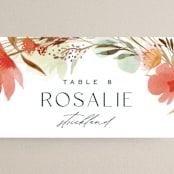 "New Blossoms" - Place Cards in Peach by Olivia Raufman - Detail